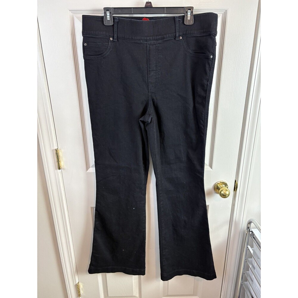 Spanx Black Jeans Size 1X Flare Plus Size - 512